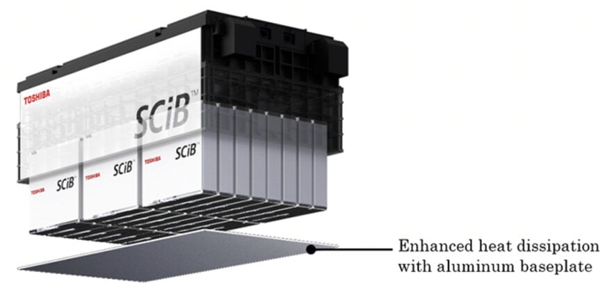 Toshiba Unveils SCiB Module with 2x Heat Dissipation for EV Buses, Ships & Stationary Use